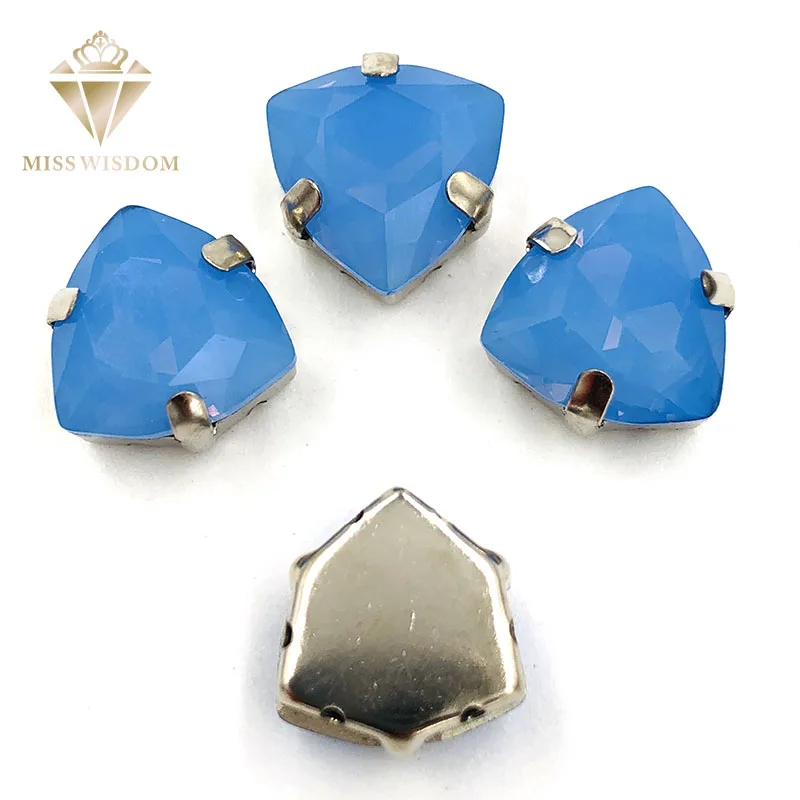 Бесплатная доставка 12 мм толстая треугольная форма протеиновая синяя высокое