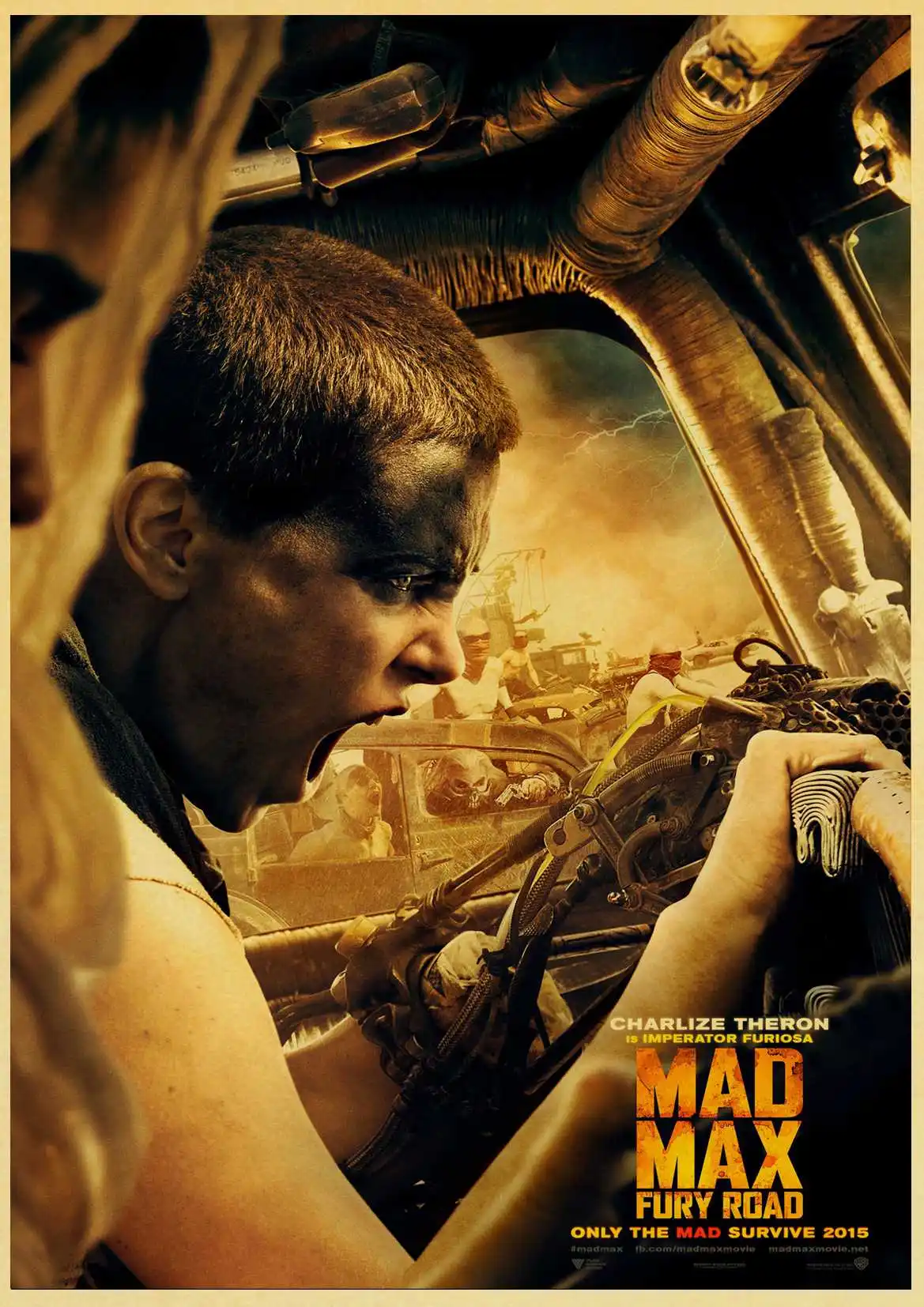 Фильм плакат MAD MAX Арт Ретро плакат Принт фильм картина для гостиной украшение стены живопись обои - Цвет: W030