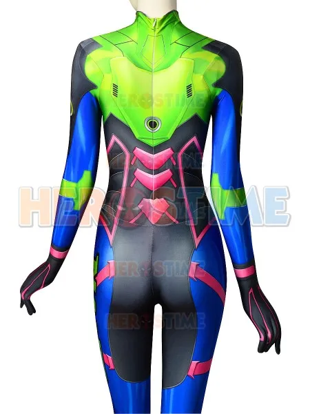 NANO MECH D.Va Skin Косплей Костюм с 3D принтом косплей игры спандекс D V.A Nano костюмы на