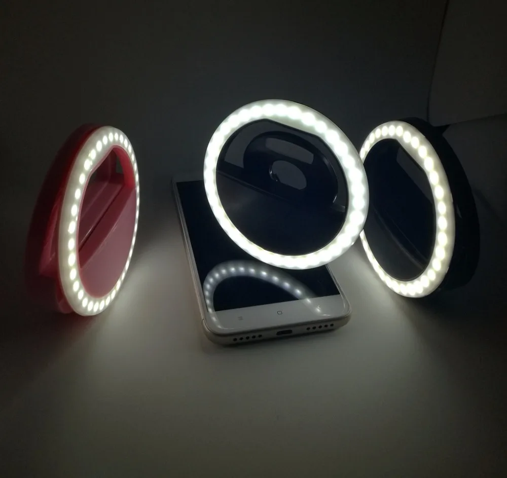 Селфи кольцо свет фотография 360 подсветка светодиодная вспышка Камера
