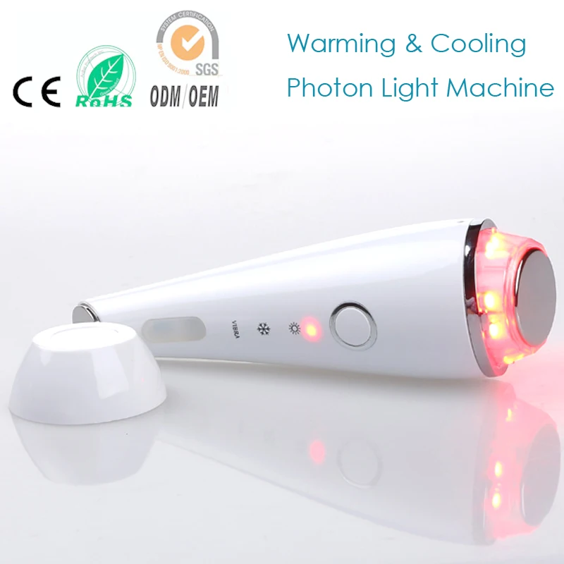 Звуковая вибрация нагревание и охлаждение косметическое устройство для лица