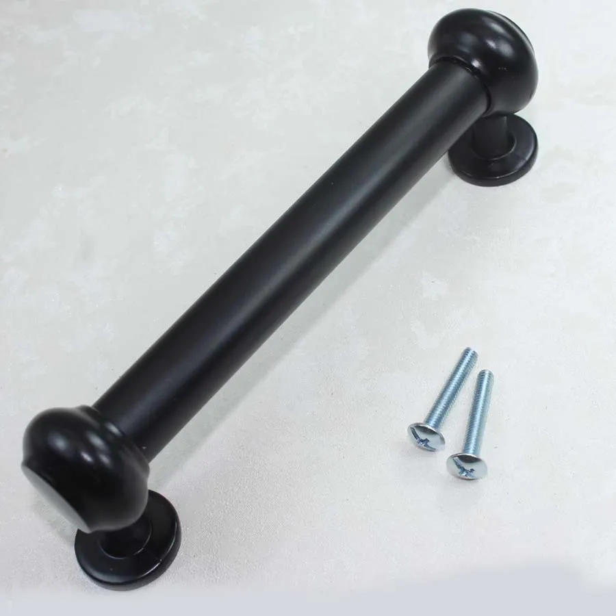 

160mm black kitchen cabinet handles black dresser cupboard door pulls modern simple fashion antique black furniture handles knob