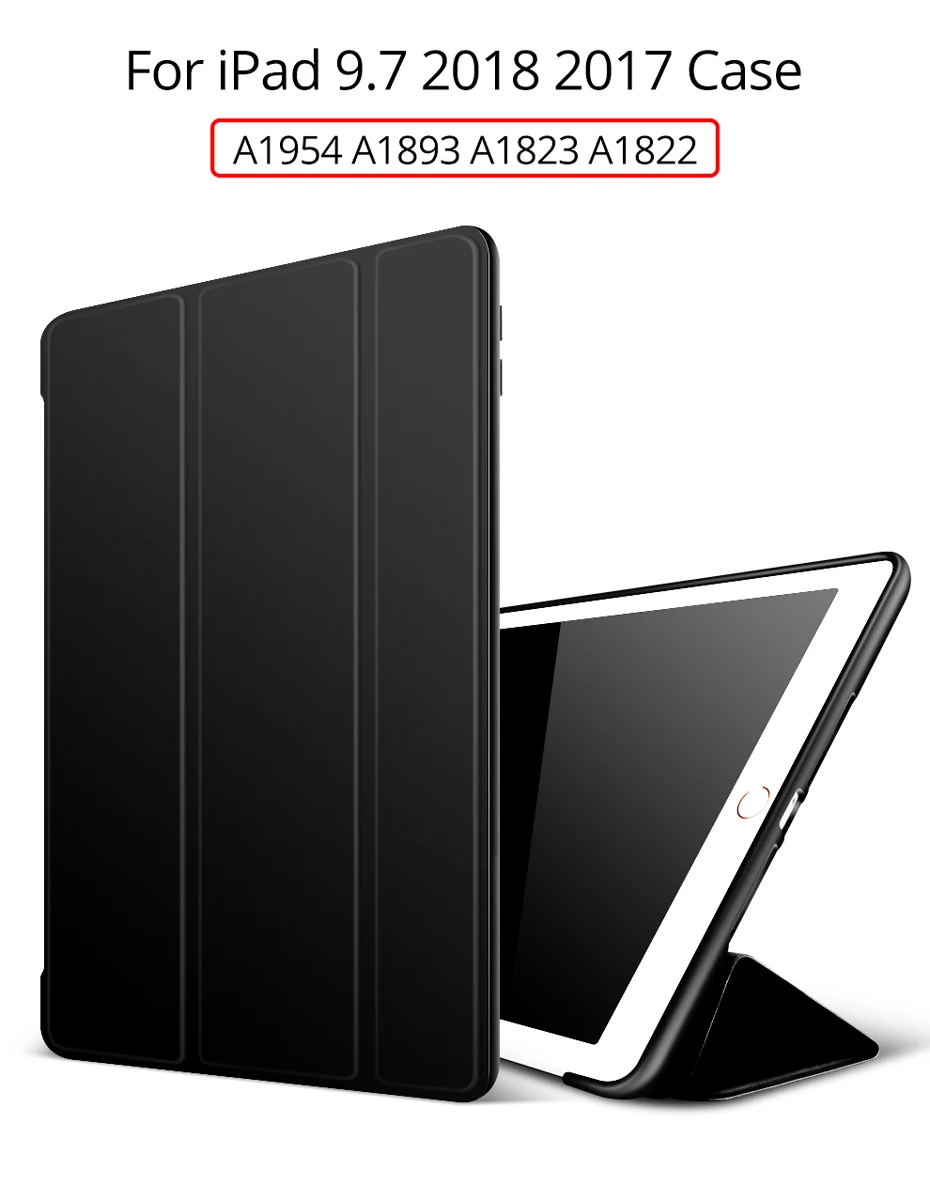 Case for iPad 9.7 Magnetic Stand Silicone Soft Back Cover for iPad 6th 5th Generation A1893 A1954 A1822 A1823 Funda