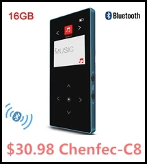 Bluetooth 5,0 MP3 музыкальный плеер встроенный динамик 16G сенсорная клавиша 2,4 дюймов TFT цветной экран FM/Диктофон без потерь звуковой плеер