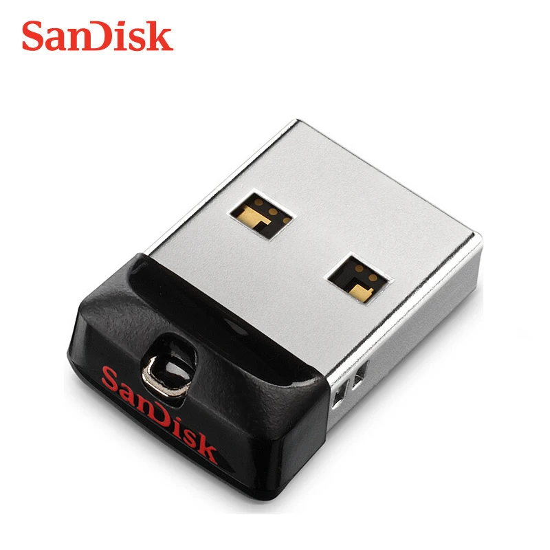 Супер мини USB флеш-накопитель SanDisk 64 ГБ USB 2,0 Cruzer Fit CZ33 флеш-накопитель 32 Гб карта памяти 16 ГБ 8 ГБ 4 ГБ флешка