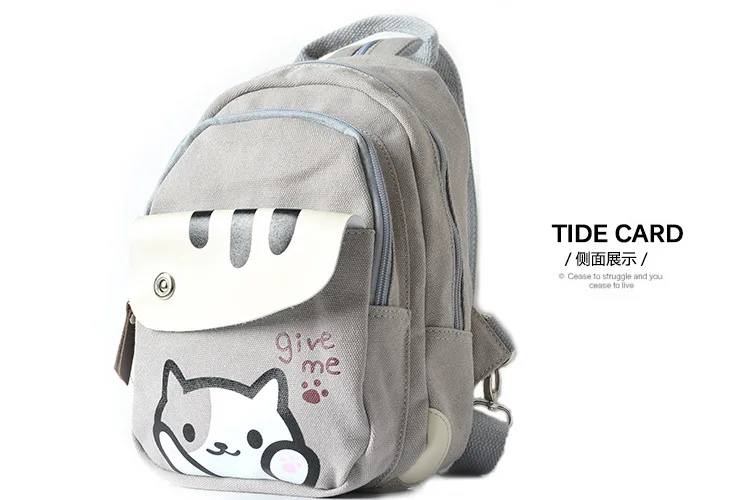 Harajuku Горячая Аниме Kawaii Neko Atsume Cospaly Мини Печать джинсовые рюкзаки для девочек-подростков женские школьные сумки Mochila Escolar
