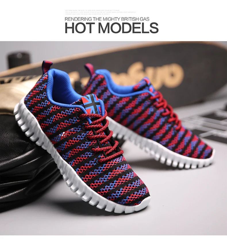 ShowMyHot/Модная обувь на плоской подошве; Новые Дизайнерские летние мужские мягкие туфли; легкие повседневные кроссовки; Мужская обувь для спортзала; большие размеры; дышащая обувь