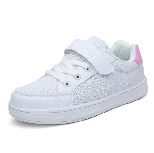 XXM-N40 White Pink Летняя детская спортивная обувь, Нескользящие удобные кроссовки для детей, дышащая обувь для скейтбординга, износостойкая обувь для мальчиков и девочек - Цвет: XXM-N40 White Pink