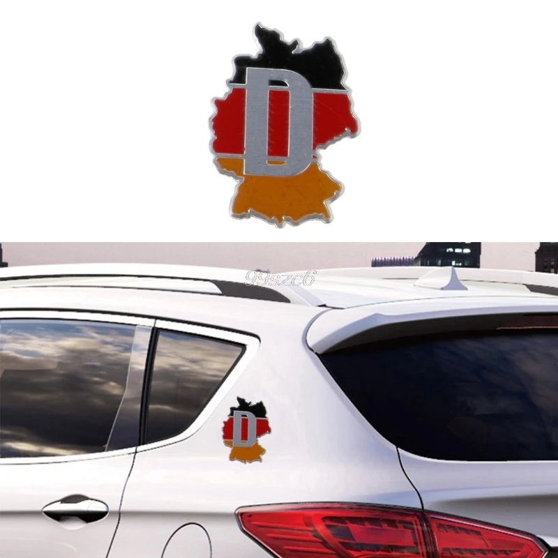 Алюминий Германия карта наклейка с логотипом на автомобиль эмблемы для Audi BMW VW Skoda