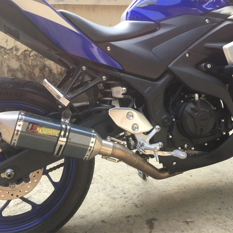 YZF R3 R25 MT-03- Muffler Exhaust Full System Link Pipe for Yamaha R3 R25 MT03 MT-03 Exhaust pipe Slip On YZF-R3