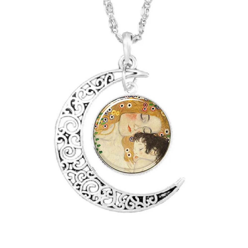 Мужская цепочка с подвеской в виде Луны Питера Пэна 1 шт./лот|necklace glass|chained upmovie up |