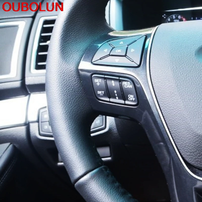 OUBOLUN ABS специально для Ford Explorer 2016 2017 LHD внутренняя консоль коробка рулевого