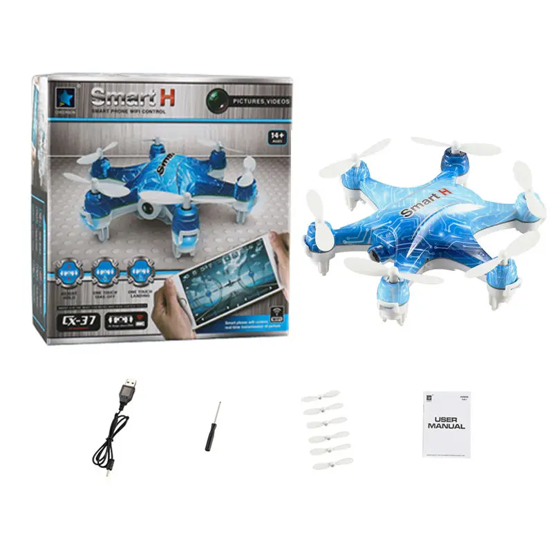 Cheerson cx-37 RC Мини Drone с Камера 0.3mp Wi-Fi телефон Управление FPV-системы видео в режиме