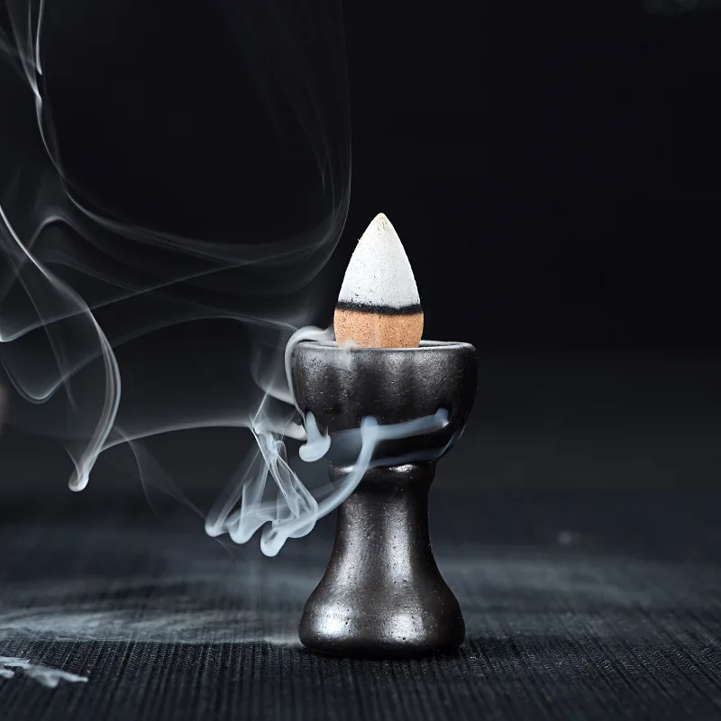 22 шт. конусы для благовоний из сандалового дерева с держателем|smoke backflow|incense towercones