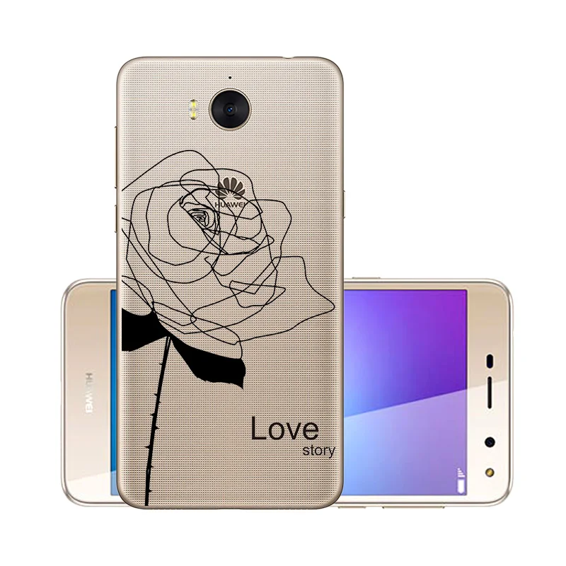 W054 Мягкий TPU чехол для huawei Y5 чехол Крышка силиконовая huawei Y6 Mya-L22 Чехол протектор чехол для huawei Y6 Y7 Y9 бампер - Цвет: W054