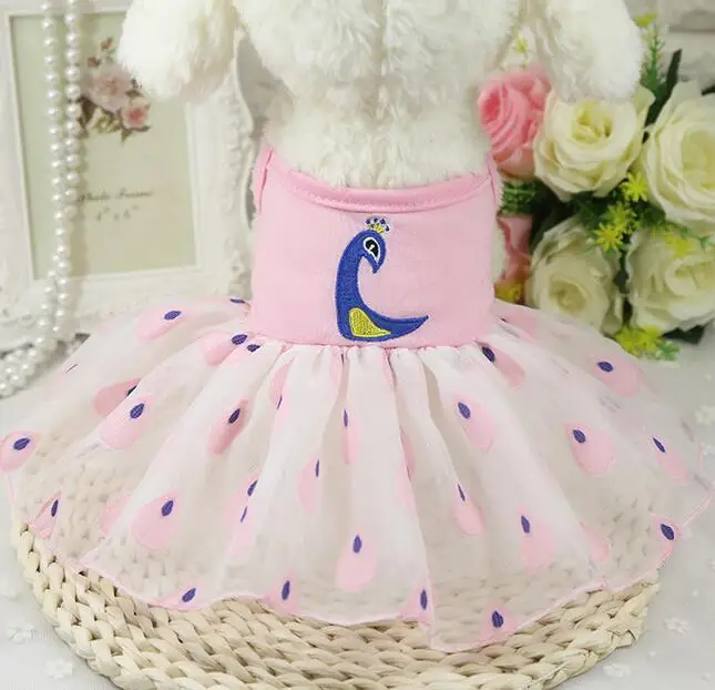 1 шт. хлопковая Футболка и юбка пачка для собак|dog dress|dog tutu dresstutu dog dress |