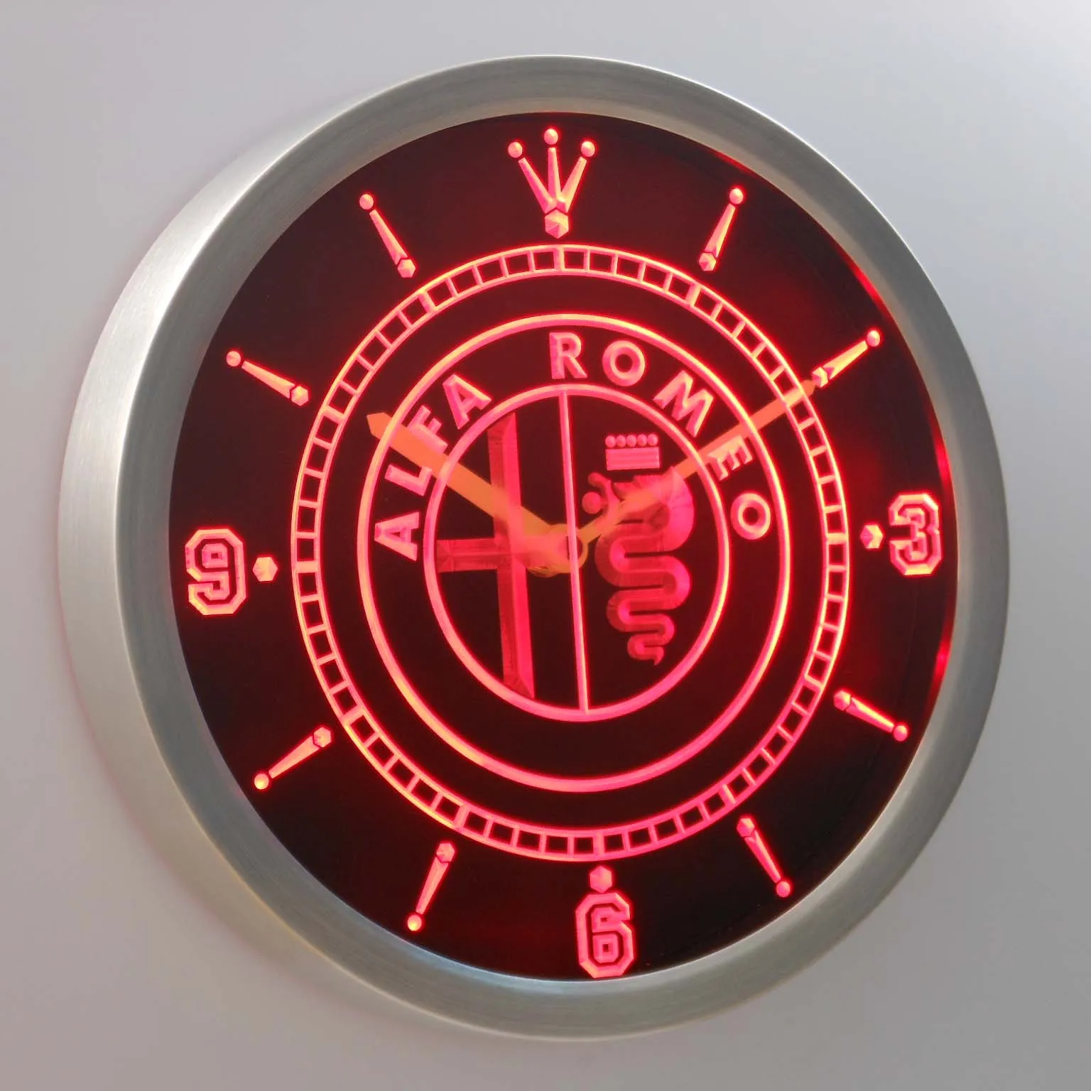 Nc0172 Alfa Romeo неоновые световые знаки Светодиодные настенные часы|wall clock|led wall clockclock