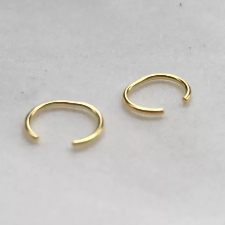 Серьги из стерлингового серебра S925 пробы, креативное кольцо для ушей, клипса для ушей, Милые простые полукруглые серьги для девушек, серебряные ювелирные изделия для ушей