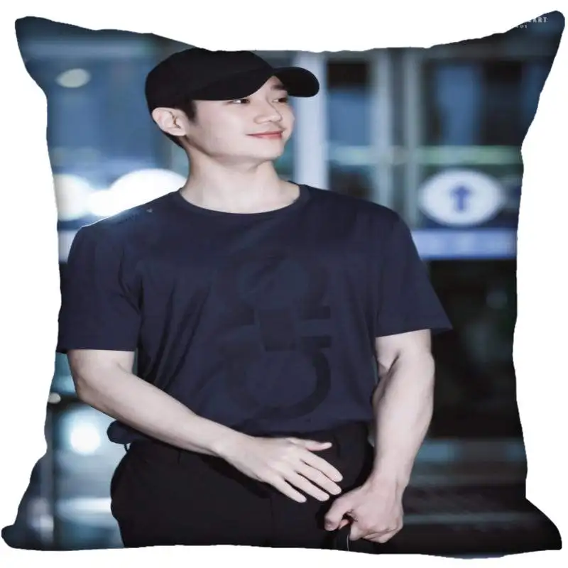 18 Новые Пользовательские Jung Hae В наволочках печатные квадратные шелковые наволочки домашние декоративные на молнии атласные наволочки(одна сторона - Цвет: 18