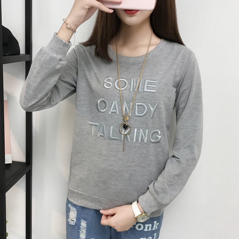 Embroidery Blouse Chemise Femme Cotton Women Blouses 2017 Womens Tops White Shirt Long Sleeve Letter Korean Plus Size 3xl Blusa |