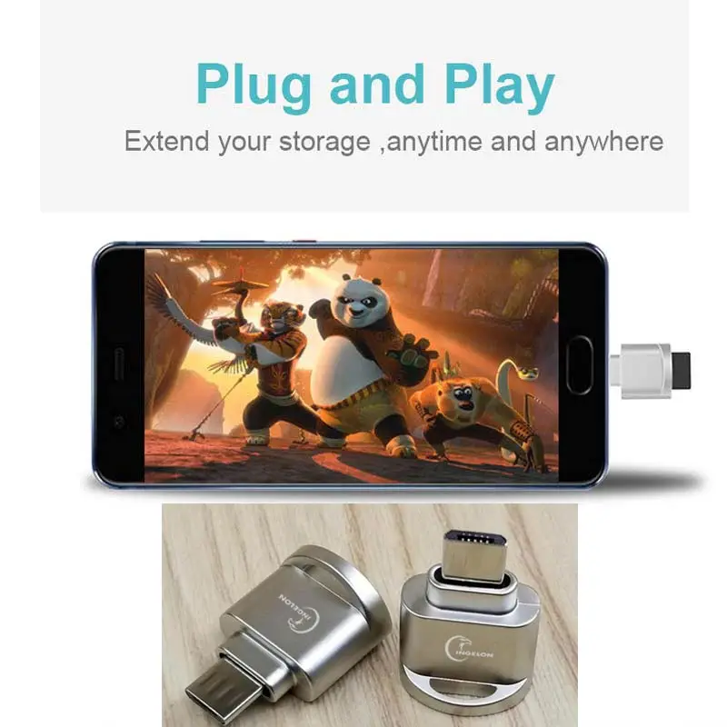 Кард ридер micro sd металлический OTG адаптер USB Microsd кард подходит для Android Мобильный