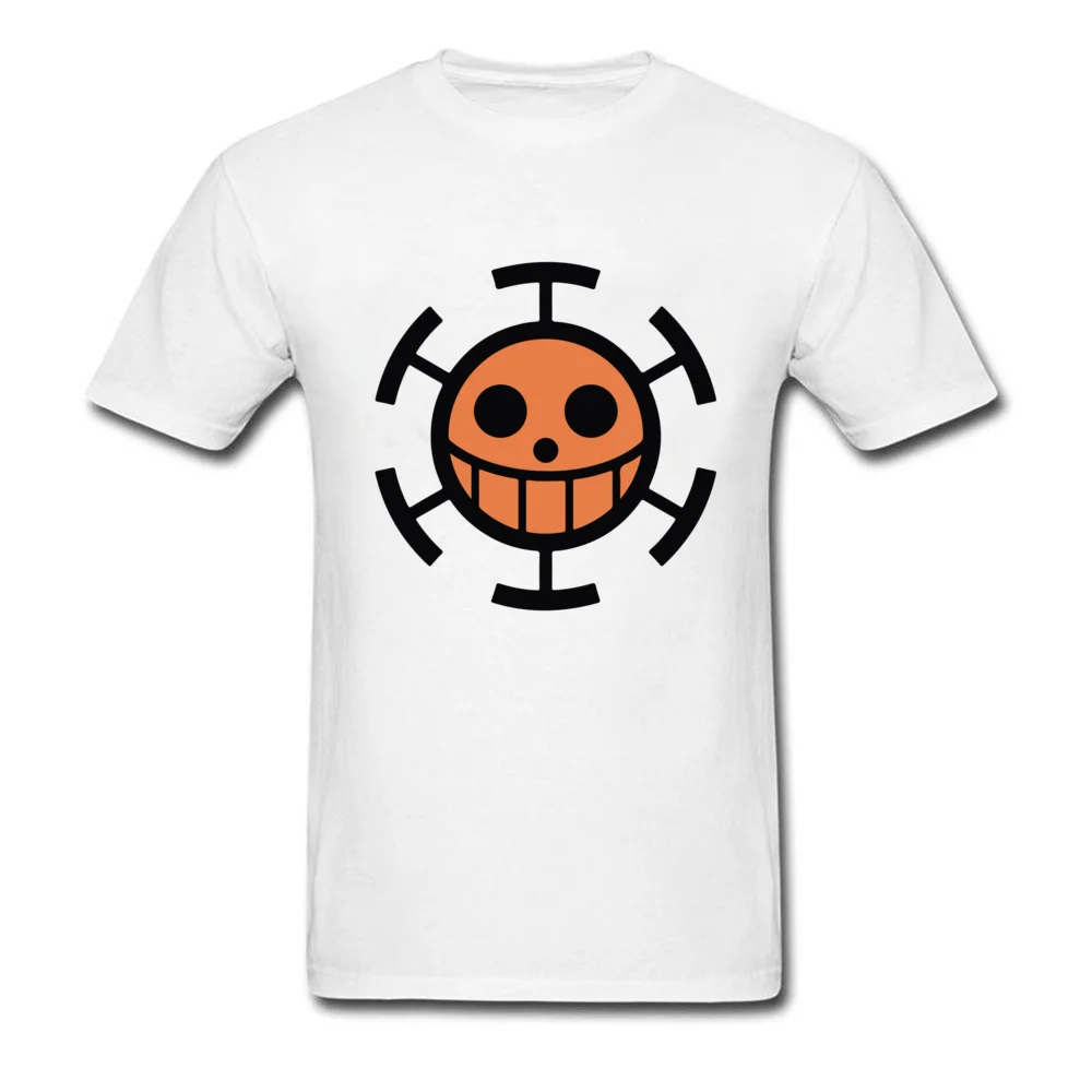 Мужская белая футболка с принтом флага трафальгара Ло летние хлопковые Топы И