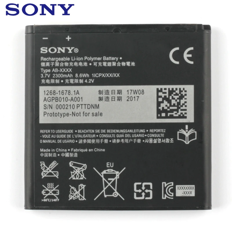 Оригинальная сменная батарея для телефона BA950 Для SONY Xperia M36h C5502 C5503 AB-0300 ZR SO-04E настоящая перезаряжаемая батарея 2300 мАч