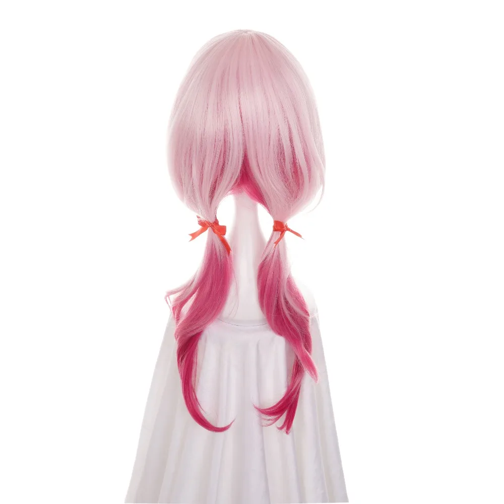 Ccutoo 60 см Guilty Crown Inori Розовый Омбре кудрявый синтетический парик с длинными волосами для женщин косплей парик теплостойкое волокно
