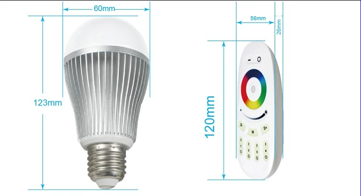 [Seven neon] AC85-265V E26/E27/B22 Wifi 2 4G дистанционное управление Светодиодная лампа яркость RGBW