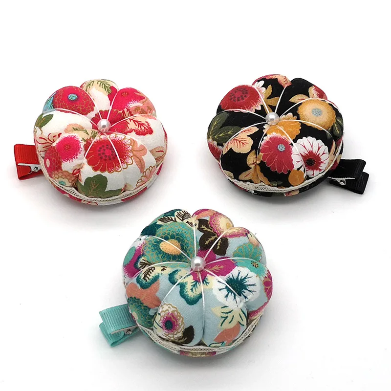 DIY шитье Pincushion Тыква Форма хлопок пуговица из ткани ремешок для вышивки крестом швейная защитная подушечка для булавок аксессуары