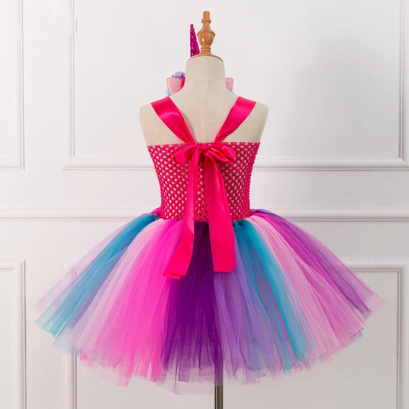 Flower Unicorn Dress Girl Rainbow Unicornio Party Birthday Kids Tutu Dresses 2018 Children Halloween Costumes For Girls Princess | Детская