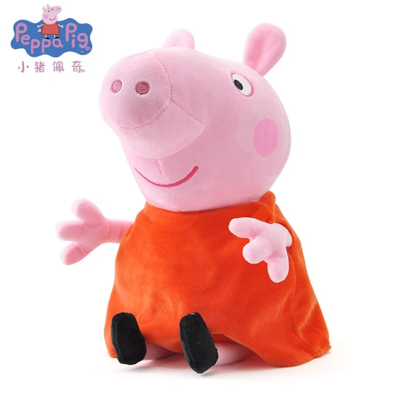 Peppa No Pet 19cm 19 см оригинальная плюшевая игрушка Свинка Пеппа, друг, Джордж, кролик, овечка, собака, слон, Мультяшные плюшевые игрушки, подарок на день рождения для мальчика и девочки - Цвет: Peppa No Pet 19cm