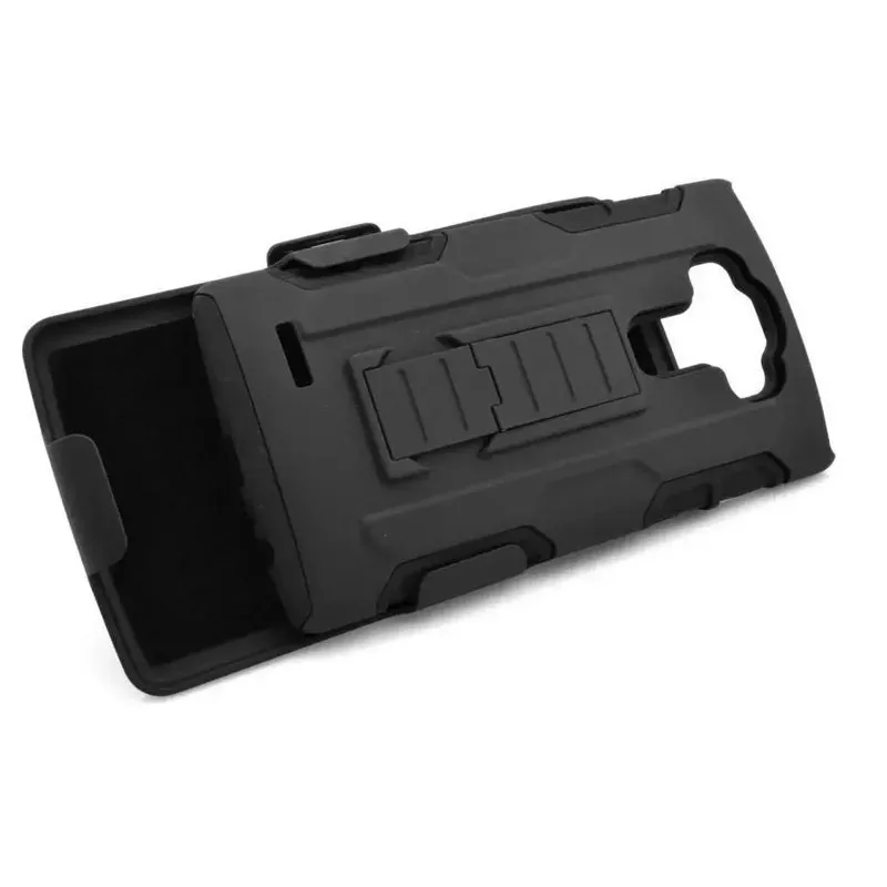 Для LG G4 Дело Heavy Duty Hybrid Броня Двухслойный Зажим для Ремня Чехол Прочный
