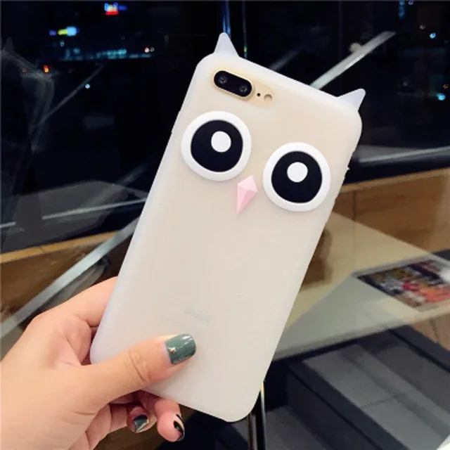 3D Модный мягкий силиконовый чехол с рисунком совы для iPhone 4G 5G 6G 7G 8G 6 7 8 Plus X Xiaomi 4 5X5 5S