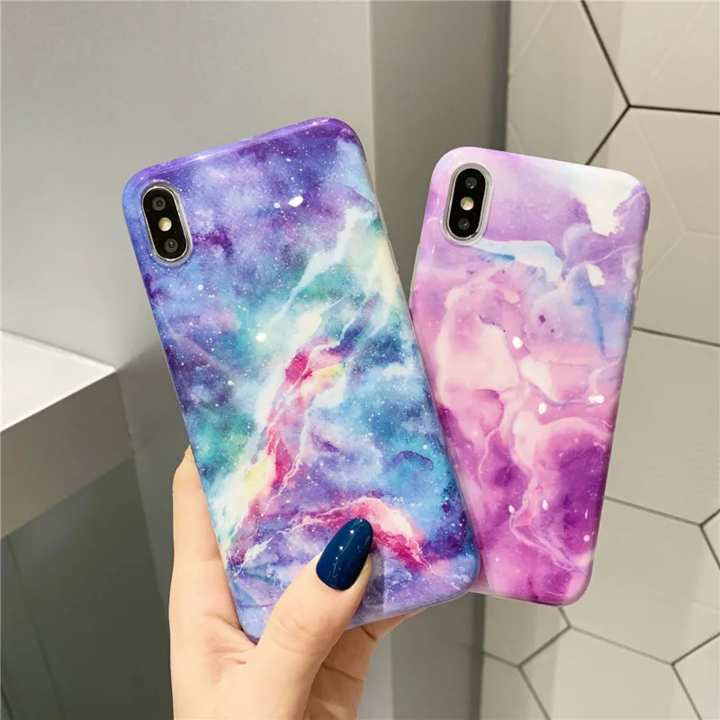 Мраморный чехол для Coque iphone XS MAX из мягкого ТПУ задняя крышка 6 S 7 8 Plus X XR защитный |