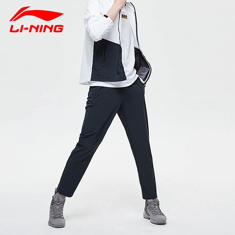 (Перерыв код) Li Ning Для мужчин Training серии тренировочные штаны 86% полиэстер 14%
