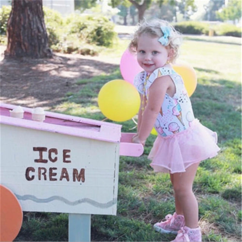 Боди с мороженым для новорожденных девочек комбинезон одежда подвижных игр От 0