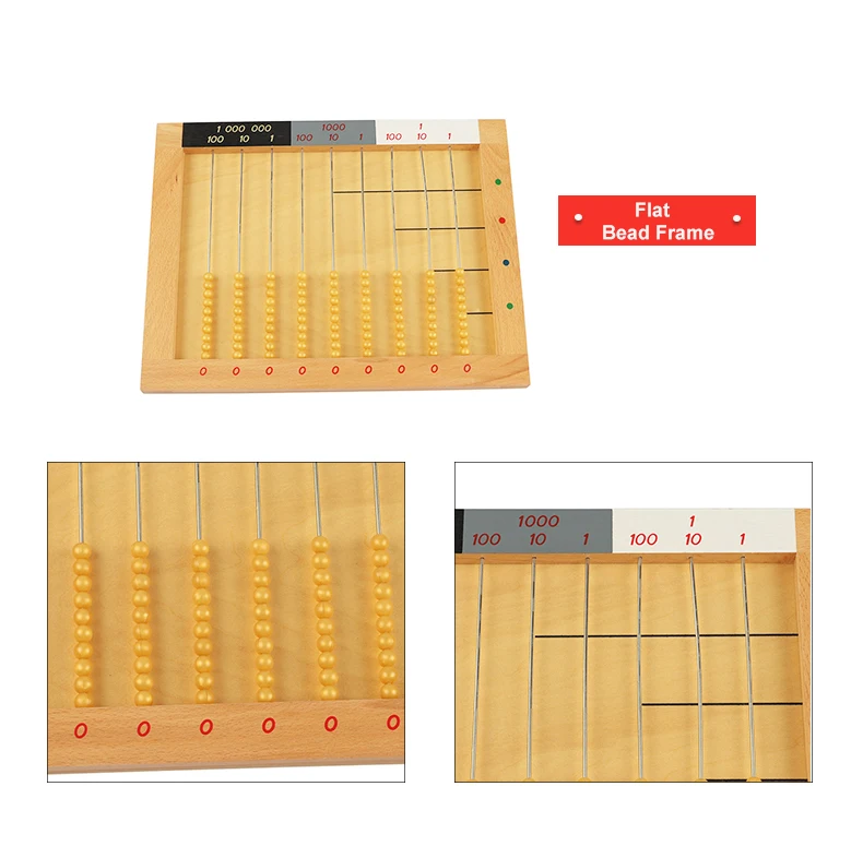 Монтессори детская игрушка деревянная бусина с окантовкой Abacus обучения рассчитать образовательный Дошкольный обучение