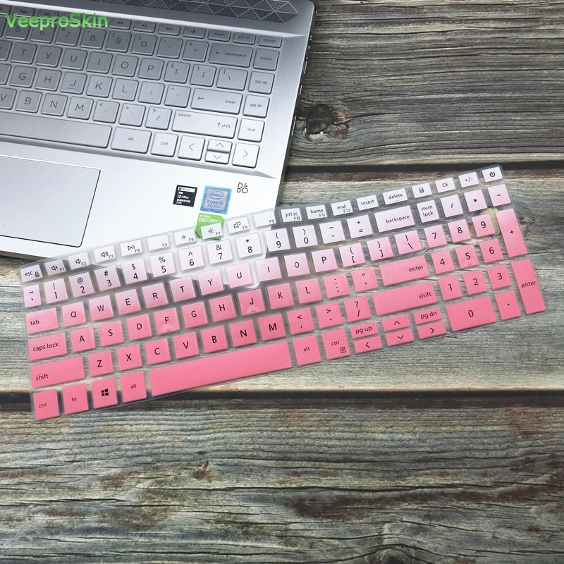 fadepink Ноутбук клавиатура кожного покрова протектор для 15," Dell Inspiron 15 5000 5584 5598 7000 7591 7590 1050 1650 15 15,6 дюймов - Цвет: fadepink