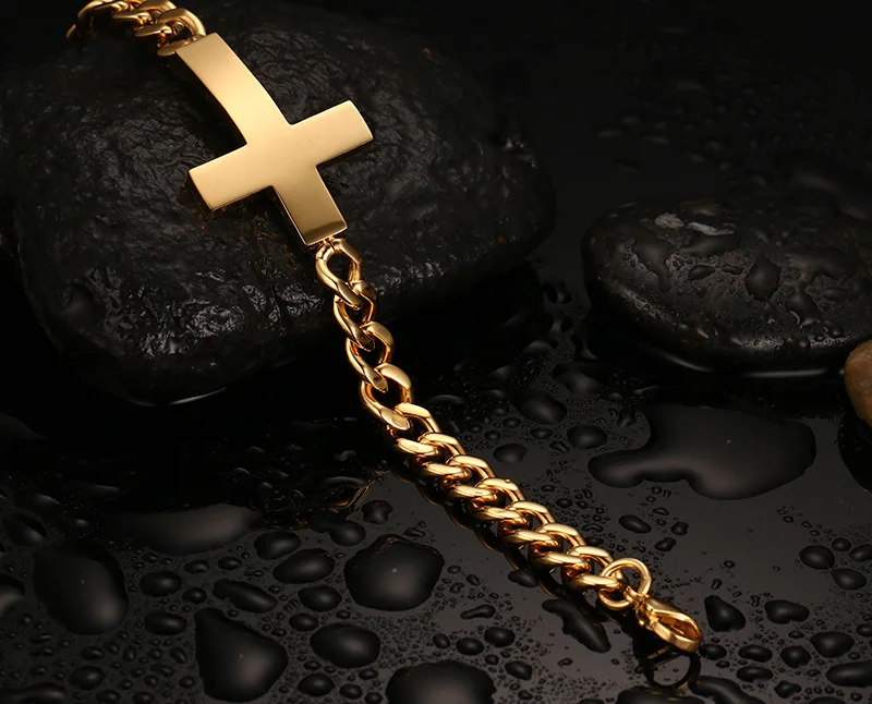 Браслеты из нержавеющей стали и браслеты мужские браслеты-кресты для оптовой