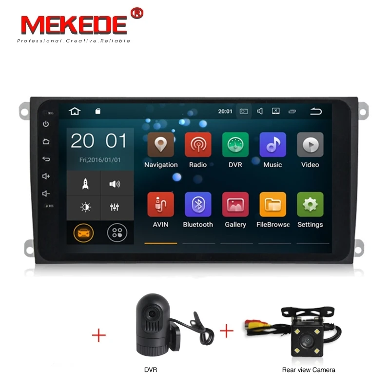 9 дюймов Android 7,1 Автомобильный мультимедийный радио аудио для Porsche Cayenne 2003-2010 gps навигация RDS wifi 1024*600 карта - Цвет: Car dvd camera DVR