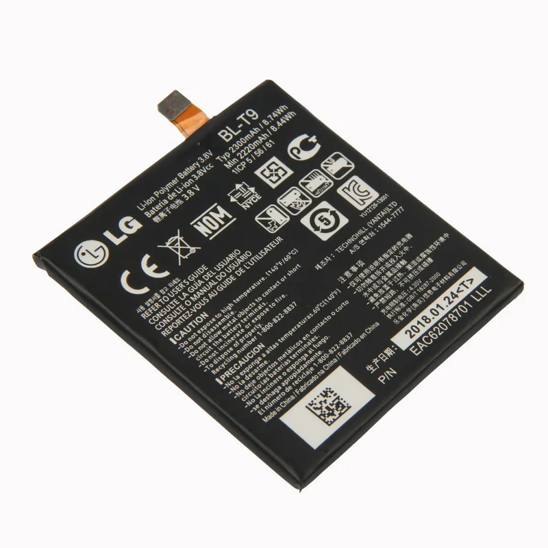 Оригинальный BL T9 Аккумулятор для LG Google Nexus 5 D820 D821 E980 2300mAh|Аккумуляторы мобильных
