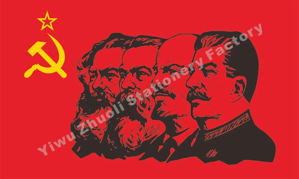 Флаг коммунизма 90x150 cm 3' x 5' FT 100D полиэстер Маркс энгелс Ленин Сталин CCCP советская эмблема флаги и баннеры