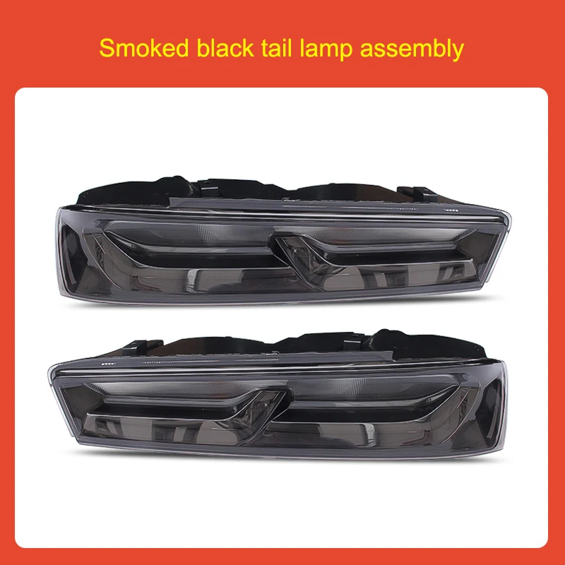 Tail Light Assembly QHCP акрил+ ABS Материал Копченый черный Задний фонарь в сборе светодиодный задний светильник Замена для Chevrolet Camaro - Название цвета: Tail Light Assembly
