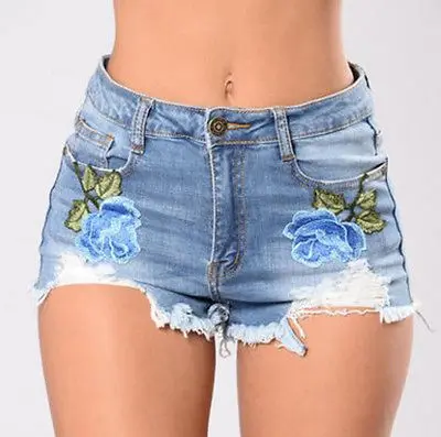 Модные женские летние джинсы с цветочной вышивкой и кисточками высокой талией