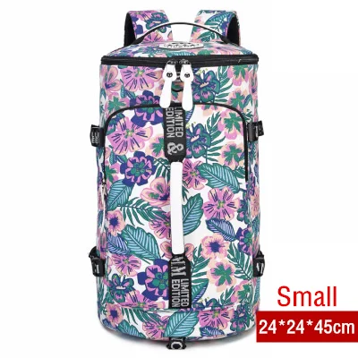 flower small Многофункциональный большой дорожный рюкзак, сумка на плечо для мужчин и женщин, повседневные сумки, 2 размера, мужской/женский рюкзак для ноутбука, школьные рюкзаки - Цвет: flower small
