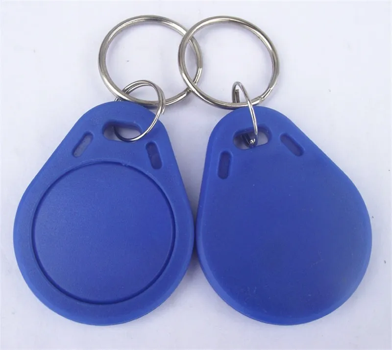 50 шт./лот LF 125 кГц ID карты RFID карты/KeyTag/брелок для ключей с TK4100 чип времени