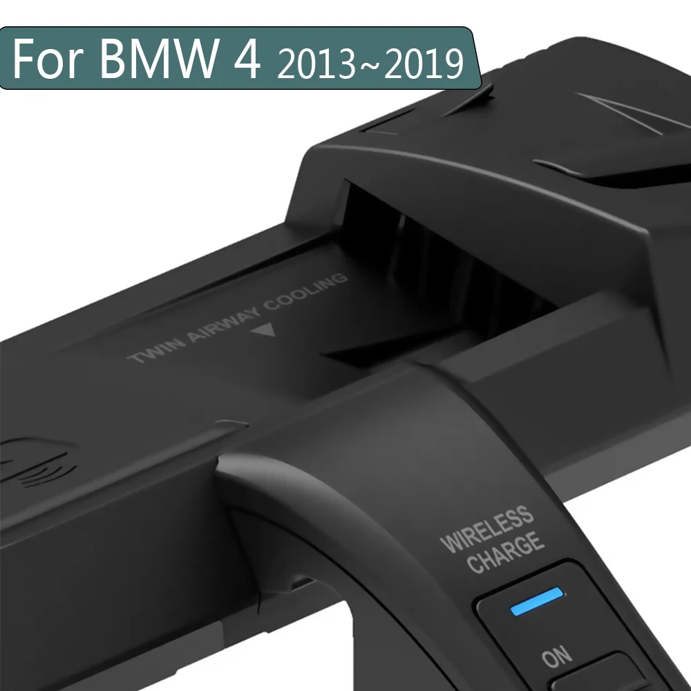 Беспроводное быстрое зарядное устройство 10 Вт для BMW 4 F36 2013 ~ 2019 iphone Android Phone
