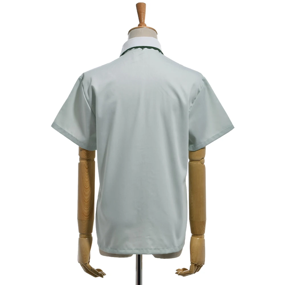 Женщины Мята зеленая рубашка Симпатичные листья мяты перечной с отложным