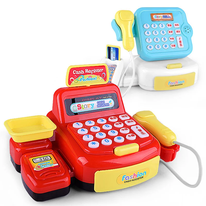 Cash Simulated Register Electronic Educational Toy Multi-Functional Play For Kid Real Checkout Counter Toys Children | Игрушки и хобби